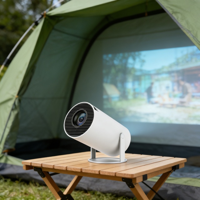 Mini Portable HY300 Mini Pocket Projector HD Native 720P 130ANSI BT Wireless Home Theater Outdoor Lamp Projector Smart Projector