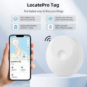Traceur GPS intelligent rond avec alerte bidirectionnelle, Bluetooth, anti-perte pour animaux de compagnie, enfants, personnes âgées, sécurité des objets - Product Image 1