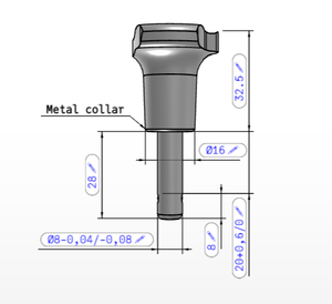 K0363 KIPP Stainless Steel Mushroom Grip Locating Ball Lock <b>Pin</b> Form A with Metal <b>Collar</b> Bright Quick Release <b>Pin</b> - Product Image 3