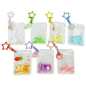 พวงกุญแจรูปดาวห้าแฉกโปร่งใสลายการ์ตูนน่ารักสไตล์ผู้หญิงพวงกุญแจรูปดาวห้าแฉกห้อยตกแต่งของขวัญพวงกุญแจ - Product Image 1