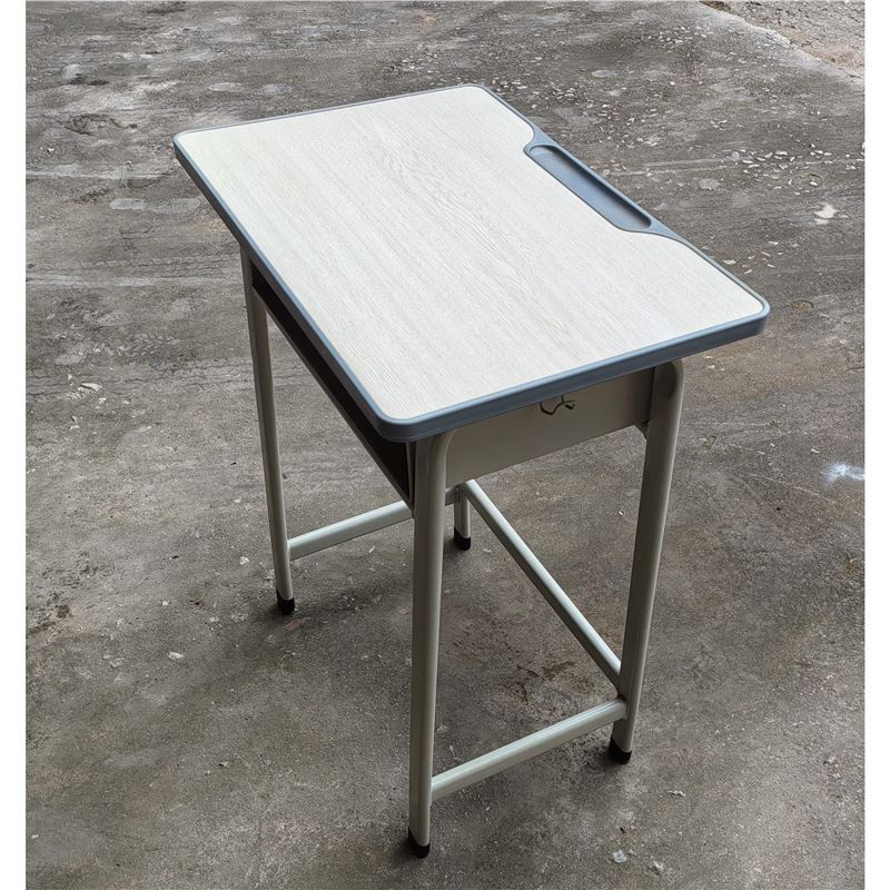 โต๊ะเดี่ยวสีเทาอ่อน 75ซม