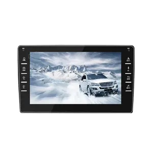 Kit multimídia automotivo com tela de 9 "10", 1din, 4core, android universal, com som estéreo, gps, fm, android, player de áudio