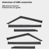 Visera para Ventana de Coche de ABS de Alta Calidad, 6 Piezas, Protector de Lluvia, Visera Solar Lateral, Deflector de Viento para Icar 03, Accesorios para Jaecoo J6