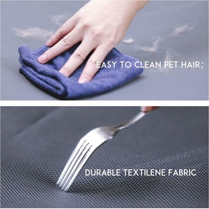 भारी बड़ा कुत्ता आउटडोर कैम्पिंग स्टील फ्रेम सांस लेने योग्य ऊंचा उठा हुआ खाट बिस्तर कुत्ता खाट चंदवा ऊंचा पालतू बिस्तर - Product Image 6