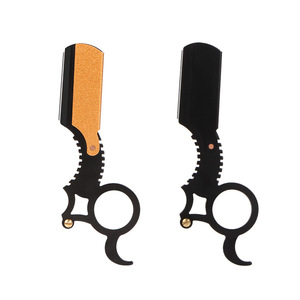 Personalize Stainless Steel Shaving <strong>Razor</strong> Half Blade Metal Blade Holder Straight Edge Salon <strong>Razor</strong> Mens - Product Image 6