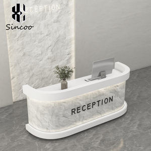 Manufacturer Custom Size Modern Beauty Salon Spa Reception <b>Desk</b> Fiberglass Nail Salon Cashier Counter Hotel Hospital Home Bar - Product Image 3