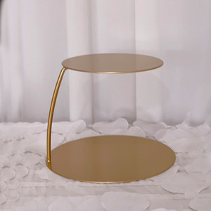 Meistverkaufter runder Tortenständer aus Eisen, mehrstöckiger Desserttisch, Servierplatte, Hochzeitsdekorationszubehör, Modell - Product Image 4