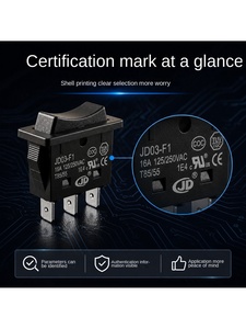 Interrupteur à bascule unipolaire double-throw KCD3 16A pour équipement industriel, interrupteur d'alimentation Chine, forme de contact 1E4 - Product Image 4