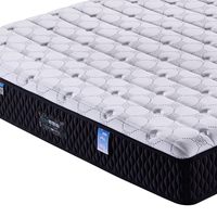 Matelas hybride en mousse de latex haute densité pour chambre à coucher, avec gel rafraîchissant et ressorts ensachés, livré en boîte