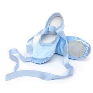 Ballerines en satin Octavia D3003, chaussures de <span class=keywords><strong>danse</strong></span> élégantes pour femmes, filles et enfants, dessus en satin, semelle extérieure en cuir véritable - Product Image 5