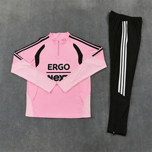 Autumn Winter Football Jersey Training Uniform Set 26/27 Miami Half Zipper Long Sleeve Breathable sports suit <b>Soccer</b> Wear - Product Image 3