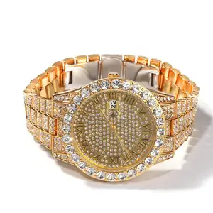 Vrouwen Top Merk Luxe Bling Strass Horloges Oversized Designer Luxe Diamant Vrouwen Horloge Horloges Luxe Ontwerp 2019