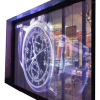 Écran LED transparent adhésif au prix d'usine, film LED cristallin, écran de glace pour fenêtre en verre, mur
