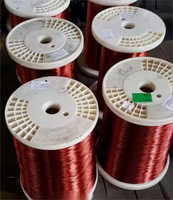 Cobre esmaltado/alumínio enrolamento fio 0.02-4.0 MM, atacado para a produção da bobina do gerador & rebobinamento industrial do motor