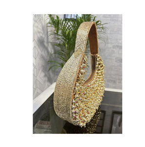 Sac à main de luxe en cuir PU de haute qualité Sac à main vintage demi-lune pour femme - Product Image 6