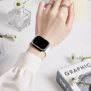 Coque de montre en diamant pour <span class=keywords><strong>Apple</strong></span> <span class=keywords><strong>Watch</strong></span> 10 8 4 5 6 <span class=keywords><strong>7</strong></span> PC Armor Cover pour Iwatch 38/40/42/44/41/<span class=keywords><strong>45</strong></span>/46/49mm Protecteur d'écran Fram - Product Image 6