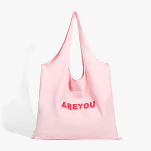 Sac à provisions en toile brodée recyclée écologique sac fourre-tout en toile de coton pour femmes sac d'épicerie d'étudiant pour l'extérieur - Product Image 6