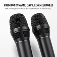 Microphone sans fil pour présentations clés en main en auditorium avec synchronisation infrarouge rapide et affichage de surveillance du signal en temps réel