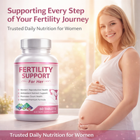 Complément de soutien à la fertilité pour elle – Capsules pour la santé reproductive féminine, soutien de l'ovule, antioxydant, extrait de thé vert