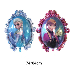 Globo de papel de aluminio de dibujos animados Elsa <span class=keywords><strong>Anna</strong></span> princesa nieve bebé globos para niños suministros de decoración de fiesta de cumpleaños - Product Image 5