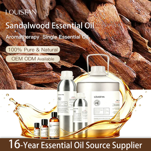 Destilación orgánica Aromaterapia pura de alta calidad Cuidado DE LA PIEL Materia prima única Venta al por mayor Aceite esencial de sándalo australiano - Product Image 1