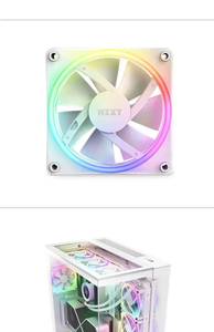 Ventilateurs de refroidissement <span class=keywords><strong>NZXT</strong></span> Duo RGB 120 mm avec roulement fluide, fonctionnement silencieux 17 dBA et débit d'air de 28 CFM pour boîtier d'ordinateur - Product Image 4