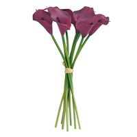 Realistische Calla-Lilien aus Weichgummi, Künstliche Blumensträuße für Hochzeitsdekoration und Ornamente