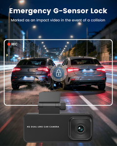 Cámara DVR para Auto 4G de Doble Lente con Aplicación Gratuita para Teléfono, GPS/<span class=keywords><strong>Radar</strong></span>, Sensor G, Dashcam 3MP+3MP, Aplicación Ubox Pro, DashCam 4G para Auto - Product Image 6