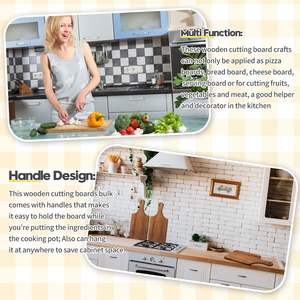 ألواح تقطيع الخشب، ألواح طعام محفورة بالليزر، ألواح شاكر لتقديم هدايا عيد الأم والزفاف حسب الطلب - Product Image 4