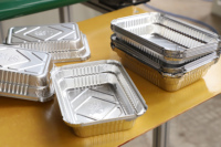 Machines jetables de plats d'aluminium/petit conteneur de papier aluminium faisant la ligne de machine