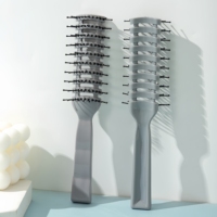 Peigne professionnel pour le coiffage des cheveux masculins, brosse à cheveux massante et bouclante, anti-emmêlement, anti-statique, spécial pour les perruques en cheveux naturels