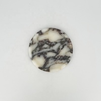 Plateau rond en marbre naturel Calacatta Viola, plateau à bijoux et à fruits pour le rangement à la maison, cuisine, salle de bain, salon, décoration intérieure