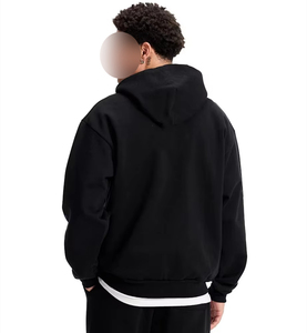 American Basic Hoodie Color Fleece Hooded Sweatshirt Set Drop Shoulder Sleeve Versatile Loose Fit Winter Print Pattern - Product Image 4