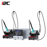 Estación de Soldadura I2C 3SCN con Plataforma de Reparación de Soldadura de Doble Mango C210 C115 para Reparación de PCB BGA de Teléfonos, Herramientas de Soldadura