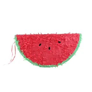 Summer Decoration Fruit Birthday Red Foldable Watermelon Pinata Melon Birthday Party Supplies