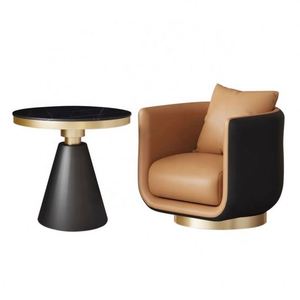 Poltrona Singola di Lusso Italiana e Tavolino <span class=keywords><strong>da</strong></span> Caffè Leggero per Hotel, Club, Reception - Combinazione per Negoziazioni e Ricevimenti - Product Image 6