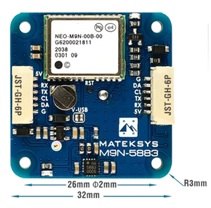 MATEK MATEKSYS GNSS M9N-5883 GPS for Long Rang <b>Rc</b> <b>Drone</b>/Quadcopter/Airplane Parts ZLD - Product Image 3