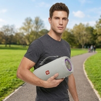 Enceinte portable sans fil TG537 avec subwoofer, stéréo TWS, lumière RGB extérieure, marque privée d'usine, livraison en 7 jours, nom BT personnalisé