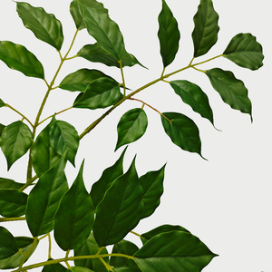 Verde artificiale all'ingrosso foglie artificiali albero di felicità foglie di lattice per la decorazione di nozze a casa - Product Image 4