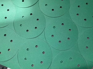 Soporte OEM con gancho y bucle 6 "6 y 8 agujeros papel de lija verde Zirconia disco de lijado para coche Metal pulido madera pulido - Product Image 2