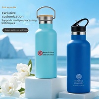 Botol Air Stainless Steel 304 Berinsulasi Vakum Lapis Ganda untuk Hiking, Camping, dan Gym di Luar Ruangan