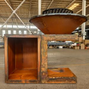 Vente directe d'usine Brasero extérieur multi-fonctions Brasero en acier corten Brasero avec <span class=keywords><strong>Plancha</strong></span> Bbq - Product Image 2