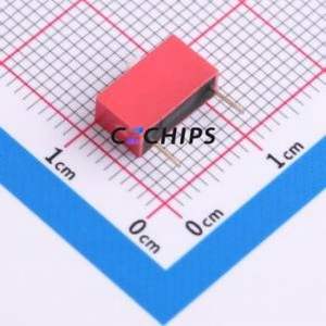 HX 2.54-1P CJPB-H DIP Switch DIP Switch Flat Toggle, Raised Type Single Pole Single Throw 1 PC Pin - Product Image 2