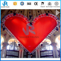 Estructura de truss SGAIER Global de aleación de aluminio, truss de escenario fácil de instalar, estructura de truss con espiga recta, 290x290mm F34