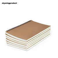 Skywing para Alibaba Vendedor superior Paquete de 6 Cuadernos encuadernados en espiral de 120 páginas Papel rayado de cubierta suave de 8,3x5,5 pulgadas para el hogar o la escuela