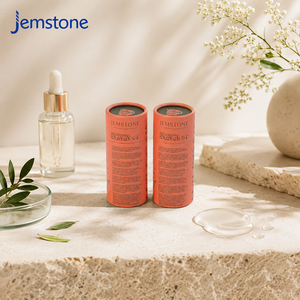 Custom Size Printed Luxury Cylinder Tube Packaging <b>Box</b> Kraft Cardboard Skin Care Essential Oil Perfume Paper Tube - Product Image 3