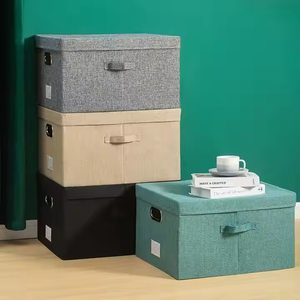 Boîte de rangement pour vêtements pliable en tissu écologique de style industriel moderne, nouvelle sortie, portable, imperméable, résistante, 35L, Cai <span class=keywords><strong>Shi</strong></span> - Product Image 1