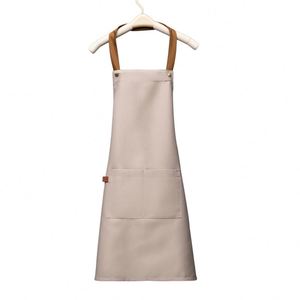 High Quality Plain Cotton Waterproof Chef Cooking Custom Logo Printing <b>Aprons</b> - Product Image 2