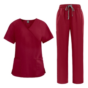 42186 épissage col dos cravate vêtements pour hommes femmes en gros vêtements thème gommages uniformes ensembles - Product Image 1