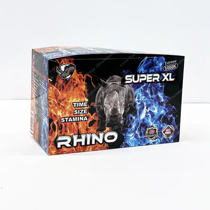 Werkspreis Rhino 69 Serie Kapsel-Pillenverpackung 3d-Blisterkarte Papier-Vorführbox Verpackung